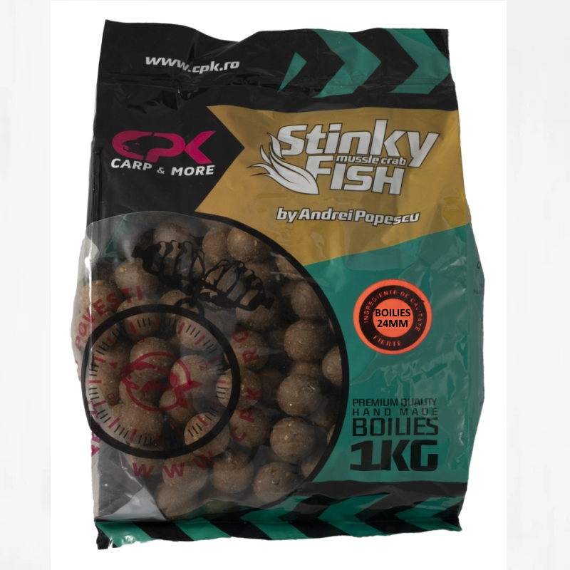 CPK Boilies  Stinky Fish 24mm  1Kg