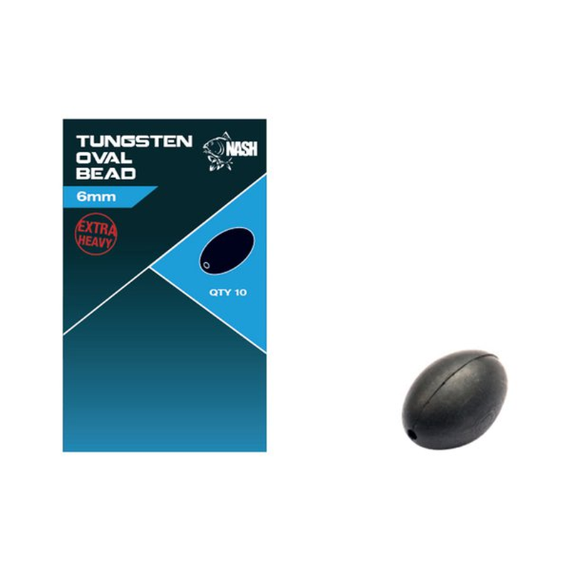Nash Tungsten Oval Bead 6 mm
