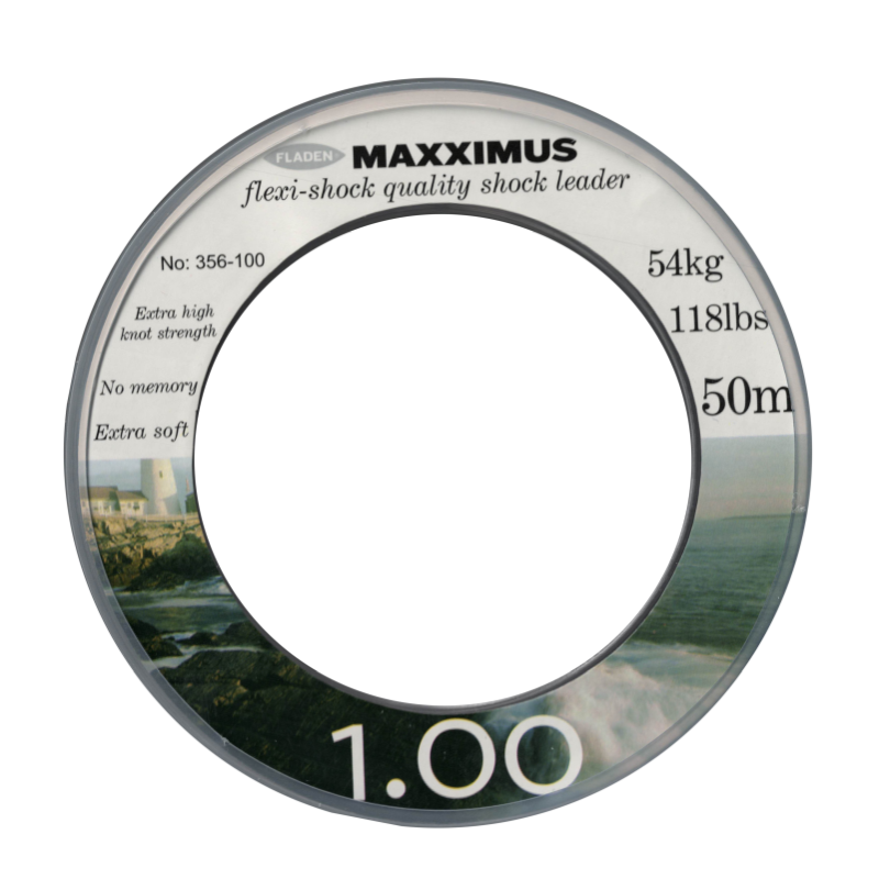 Fladen Maxximus Flourocarbon Schnur  54Kg / 50m /1,00mm